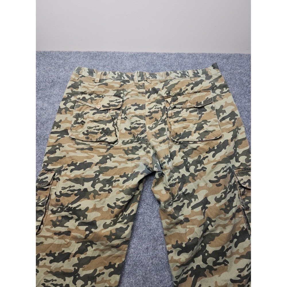 Rocawear Camouflage Cargo Pants  Men's 54x34 Hip Hop Baggy Green Army - Picture 11 of 12